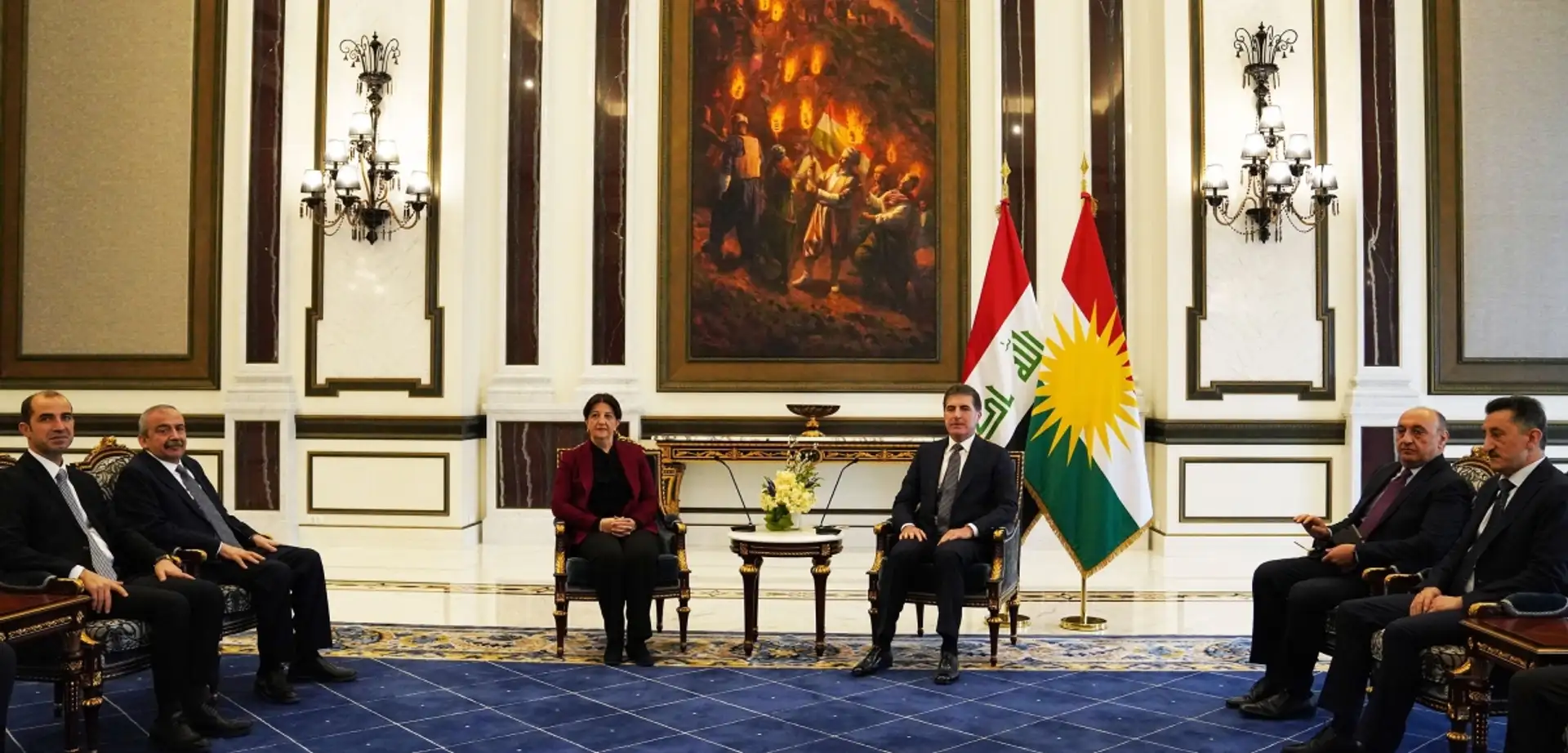 İmralı Heyeti Neçirvan Barzani'yle Görüştü