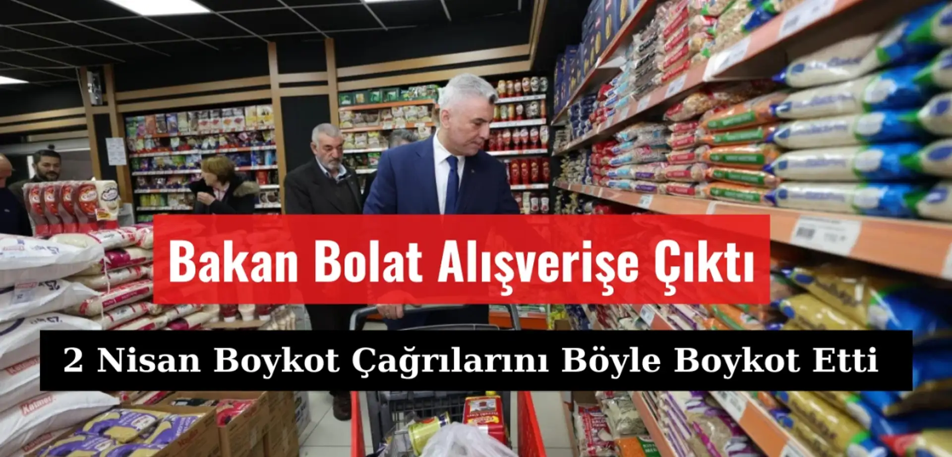 Bakan Bolat '2 Nisan Boykot' Çağrılarını Alışverişe Çıkarak Boykot Etti!