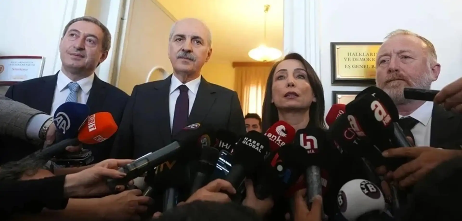 TBMM Başkanı Kurtulmuş'tan DEM Parti'ye Ziyaret