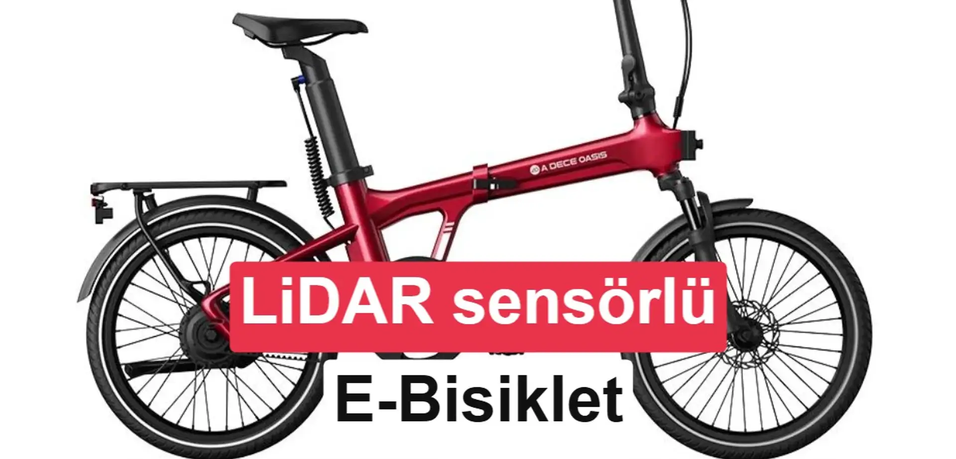 Bu elektrikli katlanır bisiklet LiDAR sensörüyle çevresini tarayabiliyor