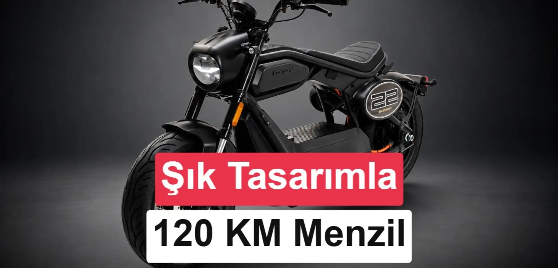 120 km menzilli Coopop Bobber elektrikli motosiklet Avrupa'da