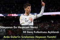 Dünyanın En Heyecan Verici 50 Genç Futbolcusu Açıklandı: Arda Güler Zirveye Yakın!