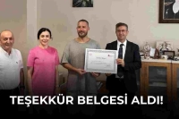 Uraz Kaygılaroğlu Kadıköy Vergi Dairesi’nden Teşekkür Belgesi Aldı!