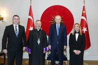Cumhurbaşkanı Erdoğan, Ermeni Katolik Cemaati Ruhani Reisi Kazancıyan'ı Kabul Etti