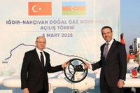 Iğdır-Nahçıvan Doğalgaz Boru Hattı Açıldı