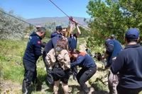 Kapadokya'da Sıcak Hava Balonu Kayalıklara İndi!