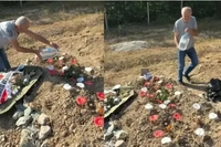 Eren Kaşıkçı'nın Mezarı Başında Duygusal Anlar: Çiçekleri Tek Tek Suladı