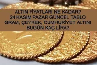 Altın Fiyatları Bugün Nasıl? 24 Kasım Pazar Gram, Çeyrek, Cumhuriyet Altını Kaç Lira?
