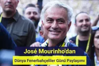 José Mourinho'dan Dünya Fenerbahçeliler Günü Paylaşımı