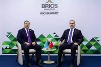 Bakan Fidan, BRICS Zirvesi'nde Kazak Mevkidaşı ile Bir Araya Geldi