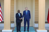 Cumhurbaşkanı Erdoğan, Liberya Cumhurbaşkanı Boakai'yi Kabul Etti