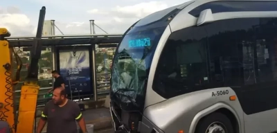 15 Temmuz Şehitler Köprüsü'nde Metrobüs Kazası!
