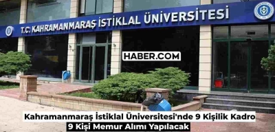 2024 Üniversite Memur Alımı Devam Ediyor: Kahramanmaraş İstiklal Üniversitesi 9 Kişi Alıyor!