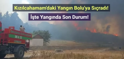 Ankara Kızılcahamam'daki Yangın Bolu Gerede'ye Sıçradı!
