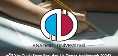 AÖF Yaz Okulu Sınav Sonuçları Ne Zaman Açıklanacak 2024?