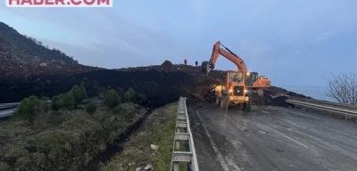 Artvin'de Heyelan: Karadeniz Sahil Yolu Ulaşıma Kapandı
