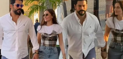 Burak Özçivit ve Fahriye Evcen Formula 1 Yarışları için Abu Dabi'de
