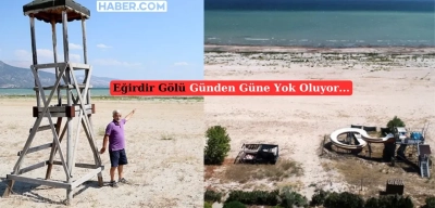 Eğirdir Gölü'nün Dramı Üzüyor! 74 Yılda 12,8 Metre Su Kaybetti...