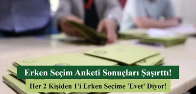 Erken Seçim Anketi: Ekonomik Sıkıntılar Sebebiyle Her 2 Kişiden 1'i Erken Seçimi Destekliyor