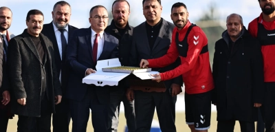 Galatasaray maçı öncesi Sivasspor antrenmanında tatlı sürpriz
