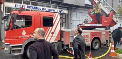 İstanbul Bahçelievler'de İş Yerinde Yangın!