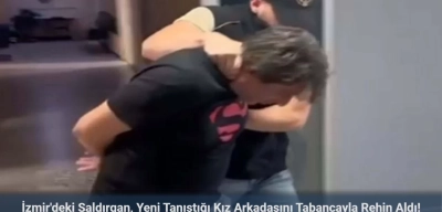 İzmir’de Yeni Tanıştığı Kız Arkadaşını Tabancayla Rehin Aldı