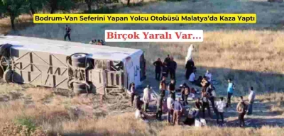 Malatya’da Yolcu Otobüsü Kaza Yaptı: 22 Yaralı