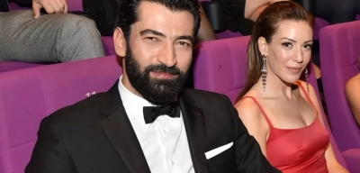 Sinem Kobal'dan Eşi Kenan İmirzalıoğlu'na Romantik Öpücük