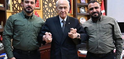 Suriye Milli Ordusu Komutanlarından Devlet Bahçeli'ye Ziyaret
