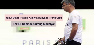 Yusuf Dikeç Olimpiyatlara 'Havalı Atışıyla' Damga Vurdu! Tek Eli Cebinde Gümüş Madalya Kazandı