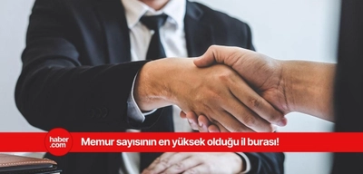 Türkiye'de memur sayısının en az ve en fazla olduğu iller belli oldu!