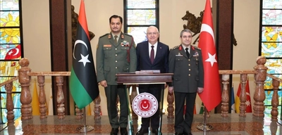 Bakan Güler Libyalı Komutan Hafter'i Kabul Etti