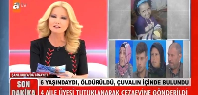 Şanlıurfa'da 6 yaşında öldürülen Zehra Topdağ'ın dört aile üyesi Müge Anlı'da bulunarak tutuklandı!