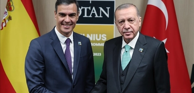 Erdoğan ve Sanchez Bir Araya Geldi