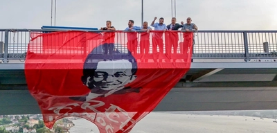 Boğaziçi Köprüsü'nde İmamoğlu'na Özgürlük Pankartı!