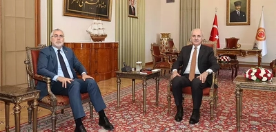 Numan Kurtulmuş, Bakan Işıkhan'ı Kabul Etti