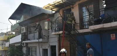 İzmir Konak'ta Korkutan Yangın!