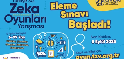 Türkiye Zeka Oyunları Başlıyor