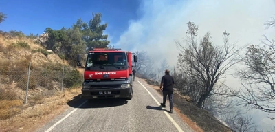 İzmir Seferihisar'da Ormanlık Alanda Yangın Çıktı