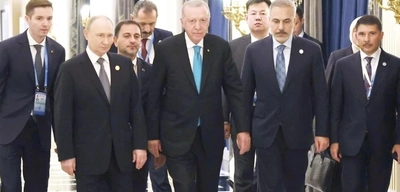 Erdoğan ve Putin Çin'de Bir Araya Geldi