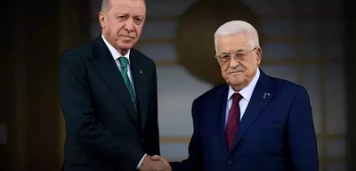 Cumhurbaşkanı Erdoğan, Filistin Devlet Başkanı Abbas ile Görüştü