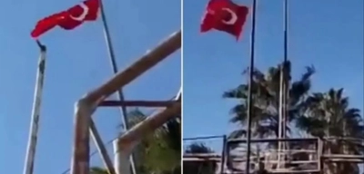 Nusaybin'de DEM Parti Grup Toplantısı Sonrası Türk Bayrağı Provokasyonu