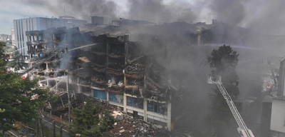 Başakşehir'de Sanayi Sitesinde Korkutan Yangın!