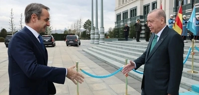 Cumhurbaşkanı Erdoğan ve Miçotakis Beştepe'de Bir Araya Geldi