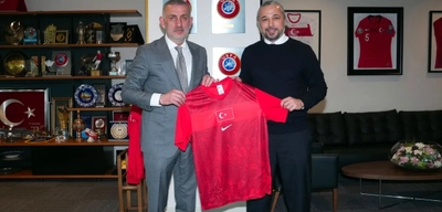 İlhan Mansız, TFF Başkanı Hacıosmanoğlu'nu Ziyaret Etti