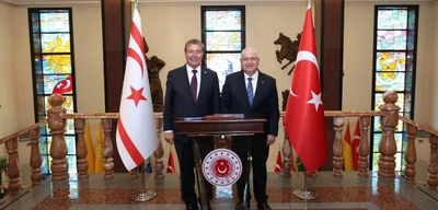 Bakan Güler, KKTC Başbakanıyla Buluştu