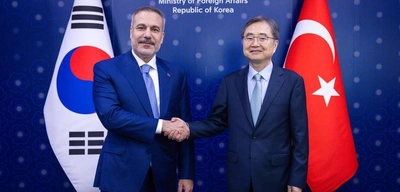 Dışişleri Bakanı Hakan Güney Kore'de