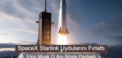 SpaceX Starlink Uydularını Fırlattı! Elon Musk O Anı Böyle Paylaştı