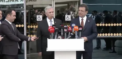 İmamoğlu, Yavaş'ı Makamında Ziyaret Etti