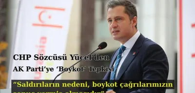 CHP Sözcüsü Deniz Yücel'den AKP'ye Sert Yanıt: "Boykot Devam Edecek"
